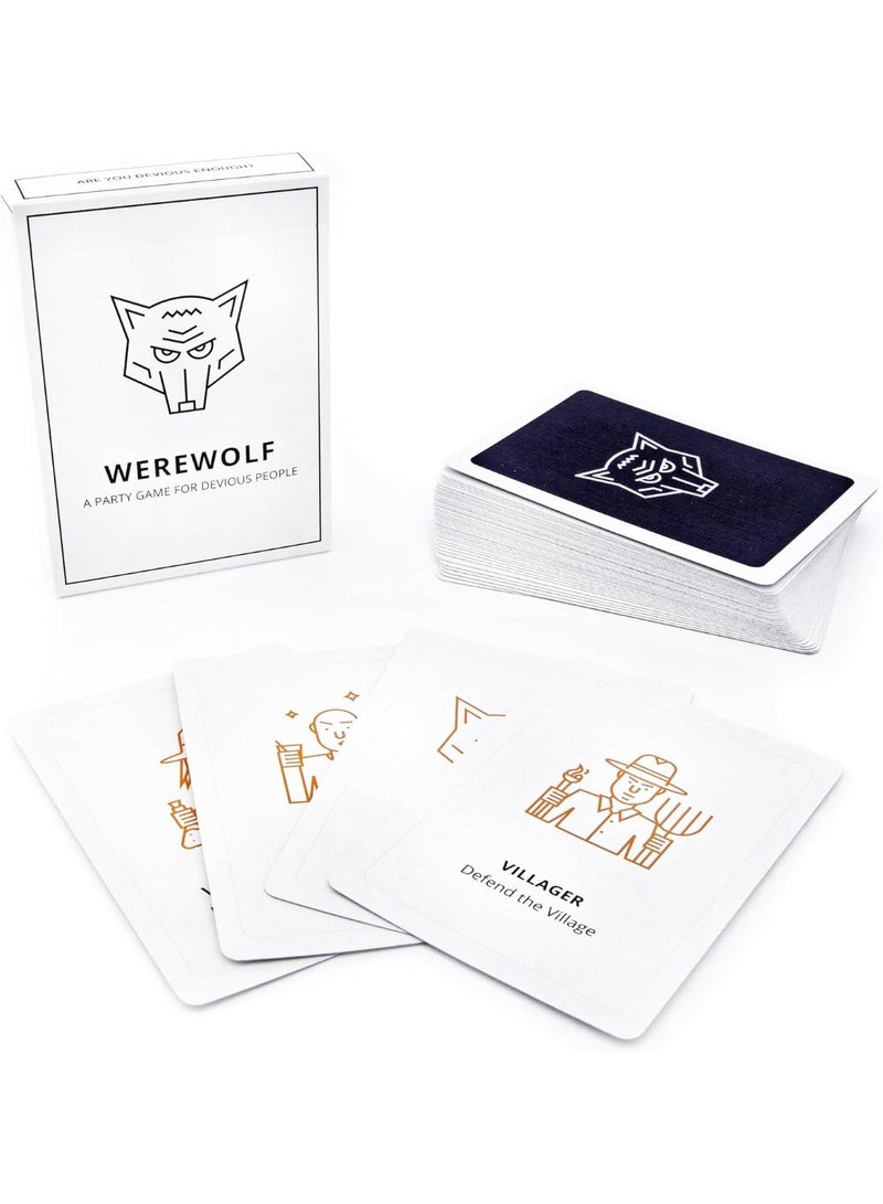 Werewolf Party Game - 40pcs Card Set for 2-35 Players, Classic Social Deduction Game with Lies & Deceit - Image 4